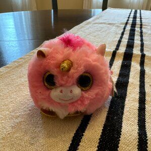 Ty Puffies - FANTASIA the Unicorn (4 Inch) NEW MWMTs - Plush Stuffed Toy